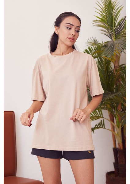 Basic T-Shirt-Bej