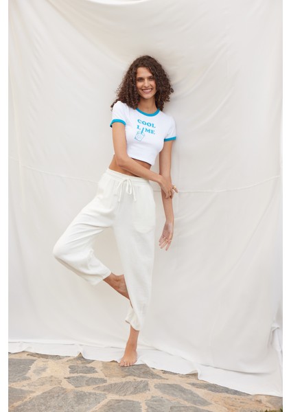 Desenli Crop T-Shirt modelleri