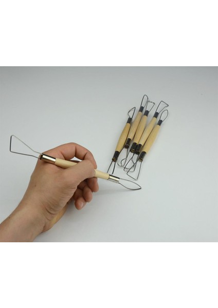 Dip Alma Seti Ahşap Saplı 16 cm 6'lı modelleri