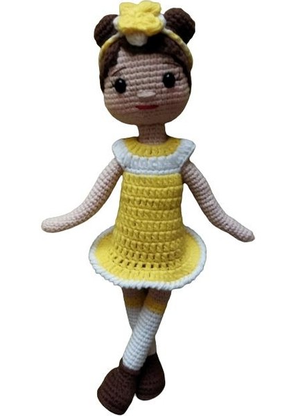 Nergis Çiçeği Bebek Amigurumi Organik Oyuncak