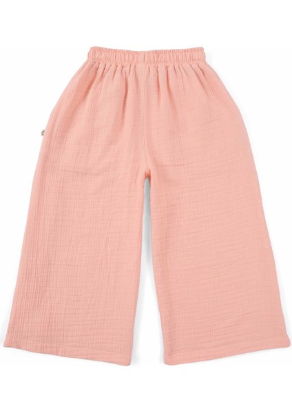 Müslin Palazzo Çocuk Pantolon Pembe Organik Pamuk fiyatları