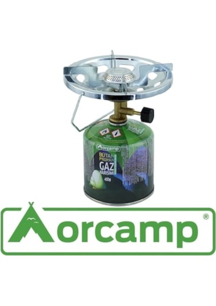 K 500+ Kamp Ocak Başlığı ve 450 Gr Kartuş Tüp