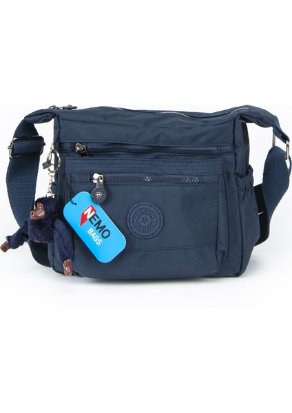 Kadın Lacivert Desenli Omuz Çantası Kırinkıl Askılı Çapraz Postacı Çanta Kılinkır Su Geçirmez 22X22X10CM modelleri