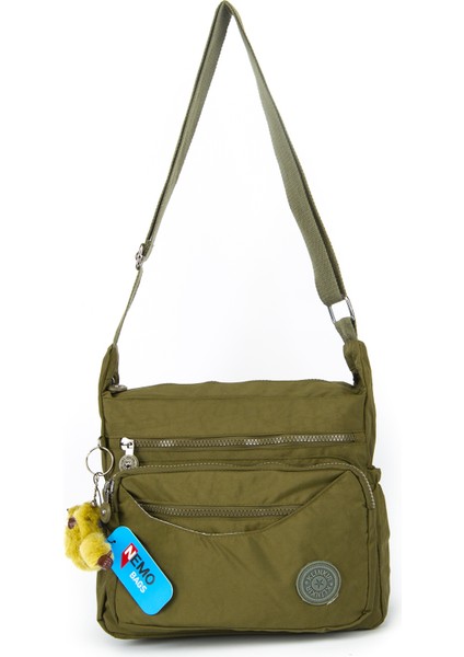 Haki Kadın Omuz Çantası Orta Boy Krinkıl Askılı Çapraz Postacı Çanta Klinkır Su Geçirmez fiyatları