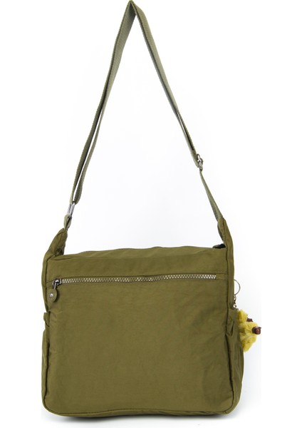 Haki Kadın Omuz Çantası Orta Boy Krinkıl Askılı Çapraz Postacı Çanta Klinkır Su Geçirmez modelleri