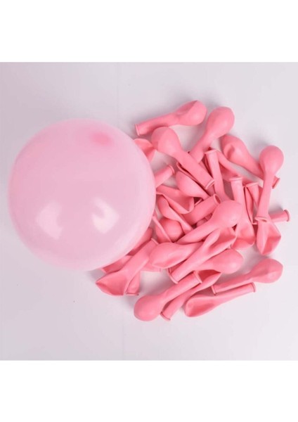 5 Inç Minik Latex Balon 12,5 cm Çap 20 Adet Macaron Pembe