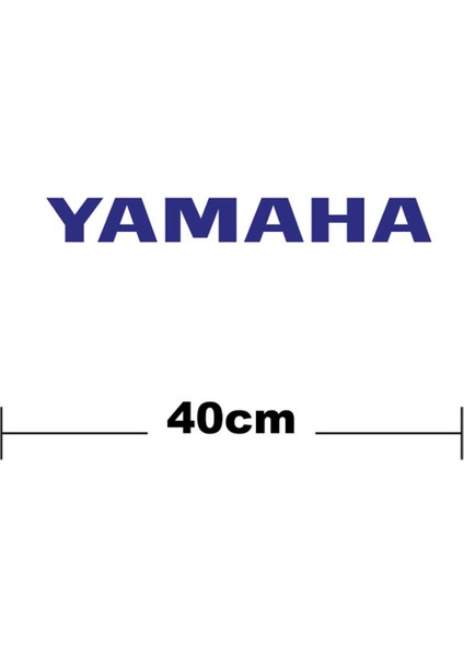 Yamaha Logo Yazı Sticker Etiket Tek Renk