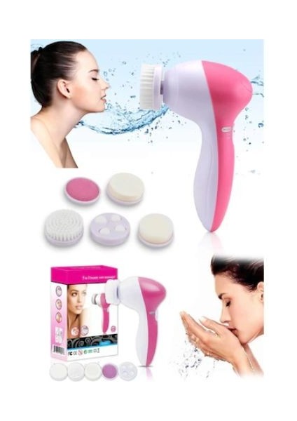 5 In 1 Pilli Yüz Temizleme,Masaj Ve Peeling Fırça Seti