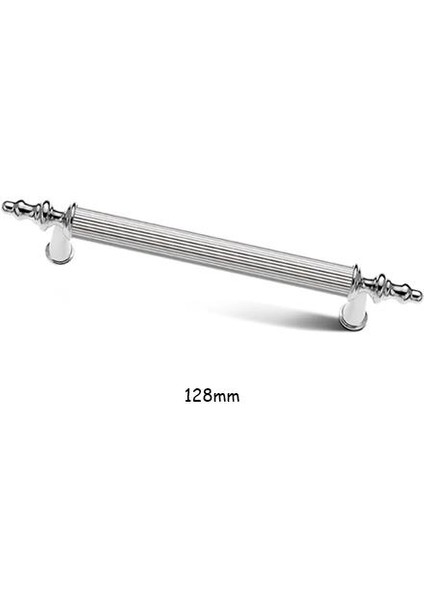 Asos Krom Lüks Mobilya Dolap Çekmece Kulp 128MM