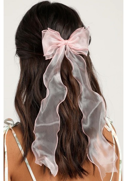 Alice Uzun Tül Fiyonklu Toka