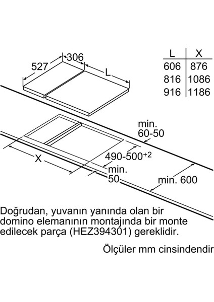 PKF375CA1E Siyah Seramik Domino Ocak