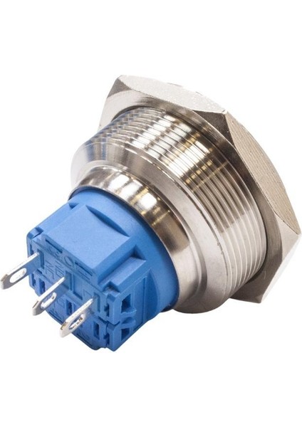 28B-P1Z 28MM Düz Anahtarlı Metal Buton