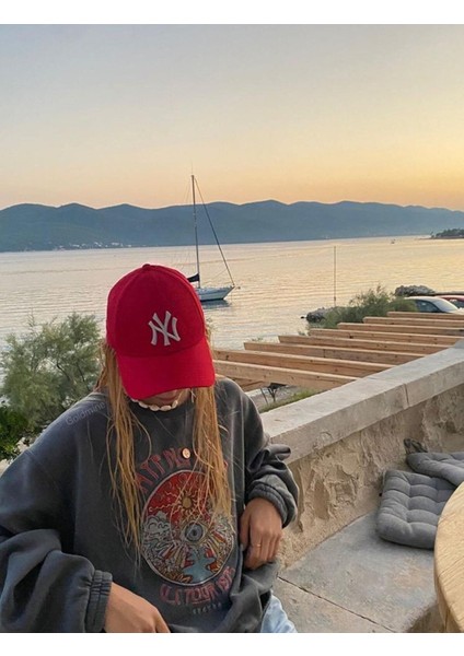 Kırmızı Cap Beyaz Nakışlı Unisex Erkek Kadın Şapka cp220 indirimleri