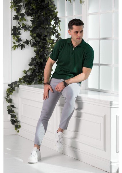 Yakalı Regular Fit Erkek Triko T-Shirt fiyatları