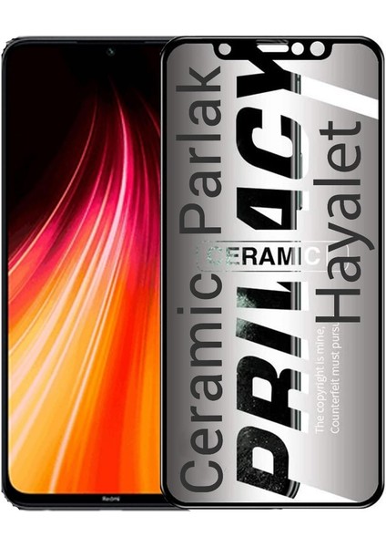 Xiaomi Redmi Note 8 Hayalet Ekran Koruyucu Parlak Seramik