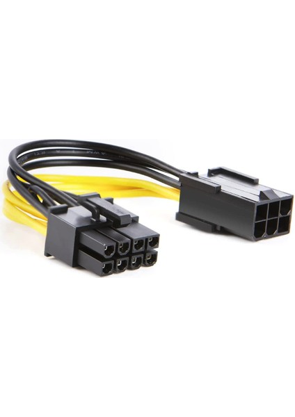 6 Pin 8 Pin Çevirici Kablo 15CM 6pin Erkek - 8pin Dişi Pcıe Express Ekran Kartı Güç Adaptörü Kablosu
