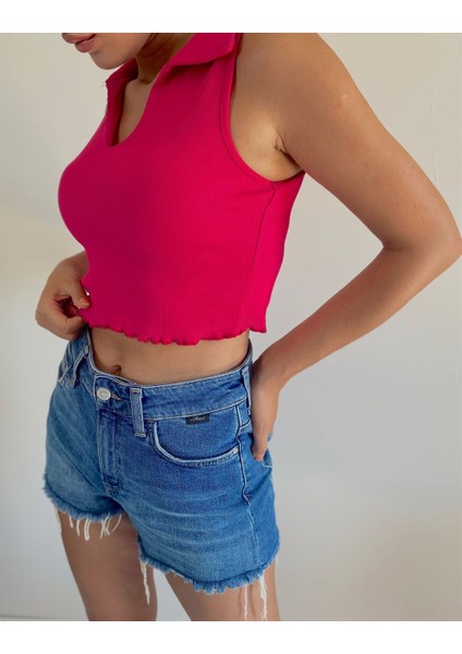 Enna Kolsuz Yaka Detay Crop Bluz fiyatları
