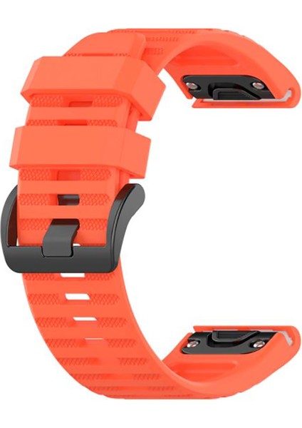 Garmin Forerunnner 935 - 945 Için Quick Fit Özellikli Silikon Kordon Kayış Nektarin