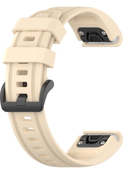 Garmin D2 Delta S Için Quick Fit Özellikli Silikon Kordon Kayış Krem