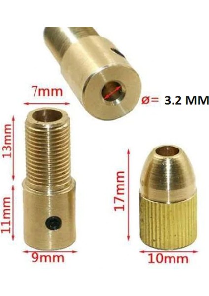 Mini Mandren 7 Parça Ürün Pens Setli Gravür & Matkap 3,2mm
