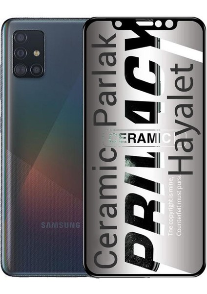 Samsung A71 Hayalet Ekran Koruyucu Parlak Seramik