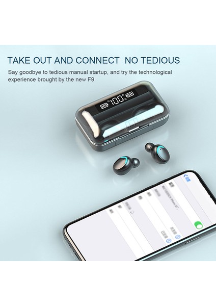Tws 5.0 Kablosuz Bluetooth Kulaklık F9-5c Mini Spor Kulakiçi Kulaklık Stereo Kulakta Ses (Yurt Dışından) indirimleri