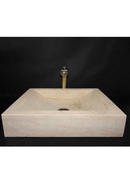 Klasik Traverten Kare Lavabo