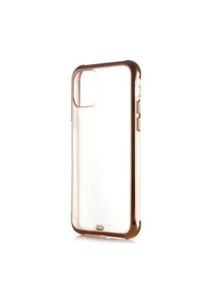 Apple iPhone 12 Mini Kılıf Kamera Korumalı Kenarları Renkli Şeffaf Voit Silikon