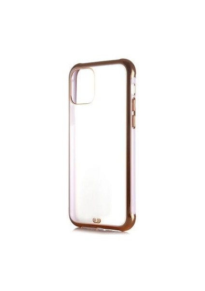 Apple iPhone 12 Mini Kılıf Kamera Korumalı Kenarları Renkli Şeffaf Voit Silikon