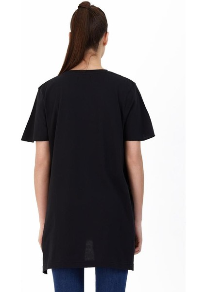 Merılyn Kadın T-Shirt Siyah Siyah Tişört Kadın Tişört fırsatları