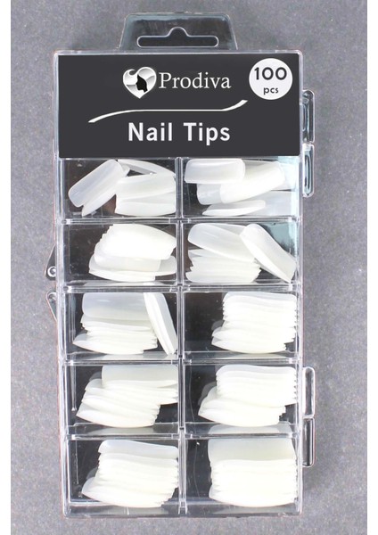 100'Lü Kutulu Takma Tırnak - Nail Tips 1 No