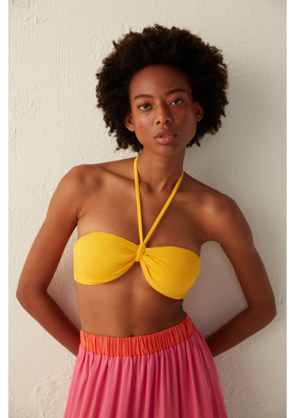 Basic Bandeau Bikini Üstü
