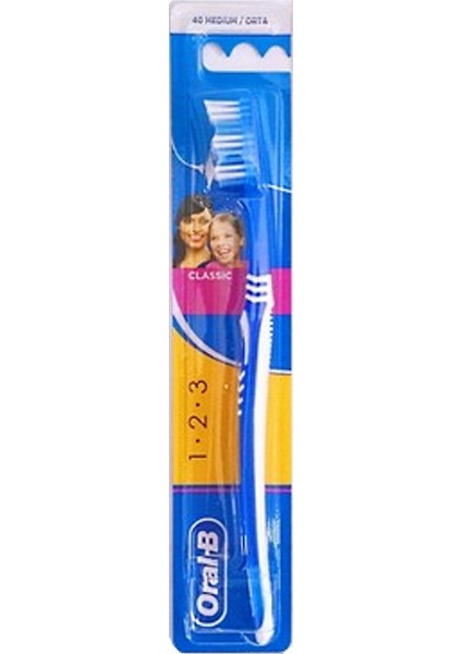 Classic 1 2 3 Diş Fırçası Orta