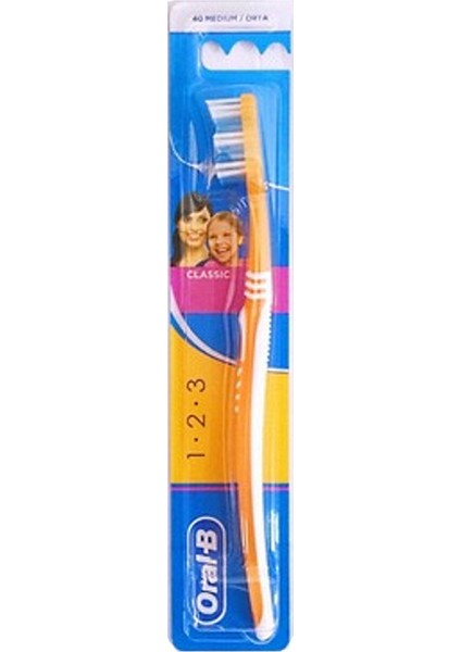 Classic 1 2 3 Diş Fırçası Orta