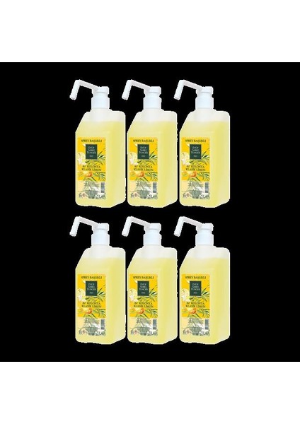 Klasik Limon Kolonyası Sprey Başlıklı 1 lt x 6