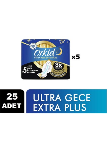 Ultra Gece Extra Plus Boy 5 Hijyenik Ped 25'Li