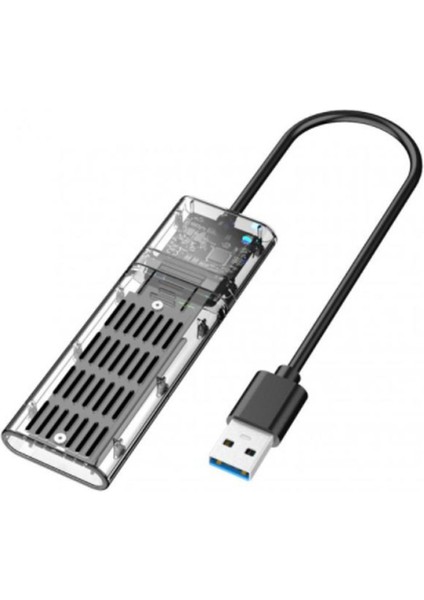 Ally M.2 Sata USB 3.0 Gen1 SSD Harddisk Kutusu M.2 Ngff- JMS578 Kapaklı