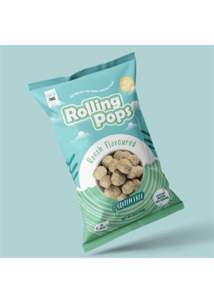 Rolling Pops Glutensiz Ranch Soslu Cips 56 gr