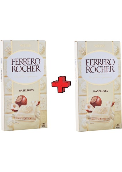 Haselnuss Fındık Beyaz Çikolata 2 x 90 gr