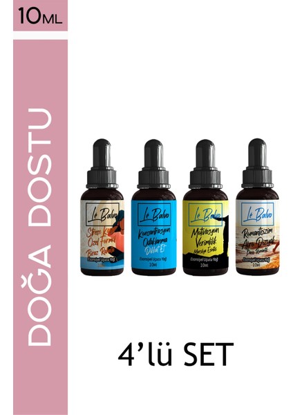 Stres + Odaklanma + Motivasyon + Romantizm Uçucu Saf Buhurdanlık Esansı 4 x 10 ml