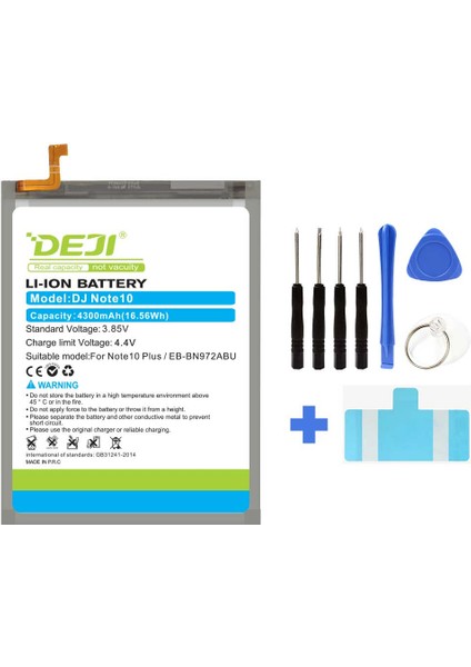 Samsung Galaxy Note 10 Plus Uyumlu Mucize Batarya / Eb-bn972abu