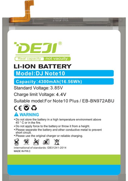 Samsung Galaxy Note 10 Plus Uyumlu Mucize Batarya / Eb-bn972abu fiyatları