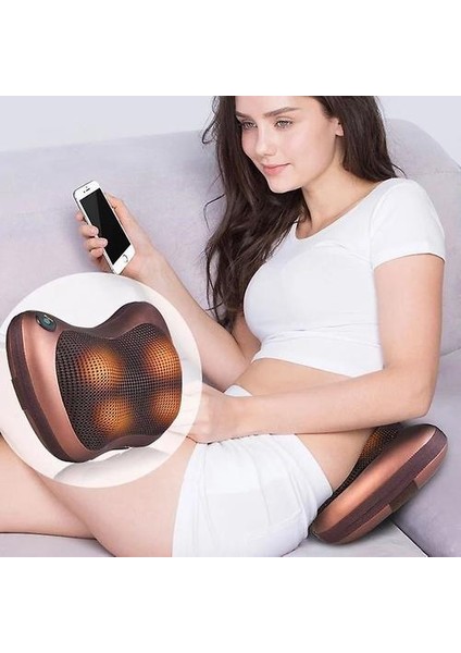 Elektrik Servikal Omurga Masaj Yastık Çok Fonksiyonlu Kızılötesi Bel Arka Ayak Vücut ve Boyun Relax (Yurt Dışından)