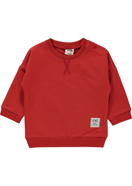 Civil Baby Erkek Bebek Sweatshirt 6-18 Ay Kırmızı