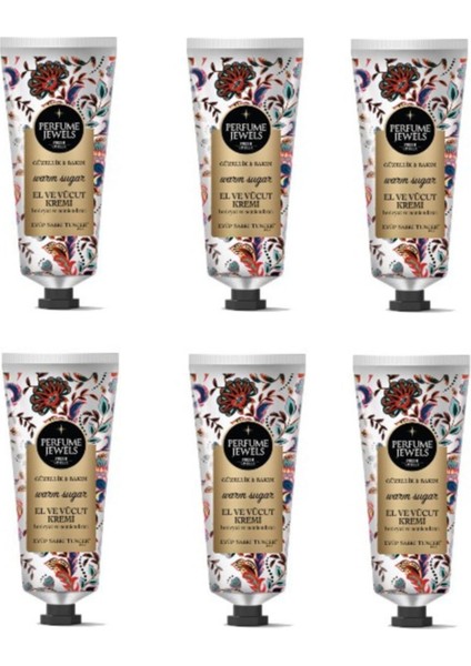 Pj El ve Vücut Kremi Warm Sugar 50 ml x 6
