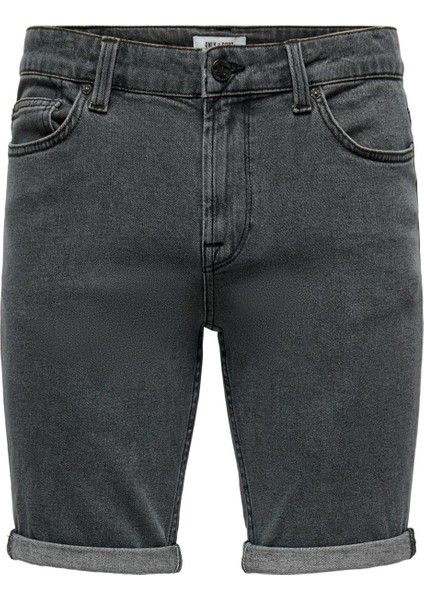 Erkek Regular Fit Siyah Kot Pantolon 22022331