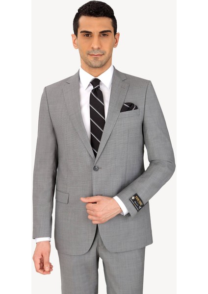 Erkek Füme Regular Fit Desenli Takım Elbise fiyatları