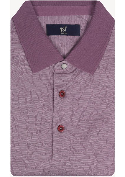 Erkek Gül Kurusu Regular Fit Desenli Polo Yaka Tshirt modelleri
