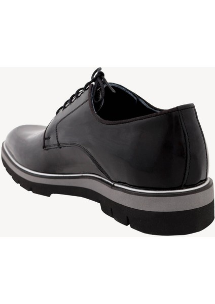 Erkek Siyah Rugan Bağcıklı Casual Rugan Ayakkabı fırsatları