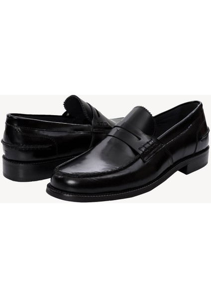 Erkek Siyah Klasik Bağcıksız Ayakkabı modelleri